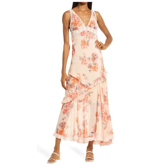 Free People Stay Awhile Maxi Dress Size Large - Picture 4 of 14